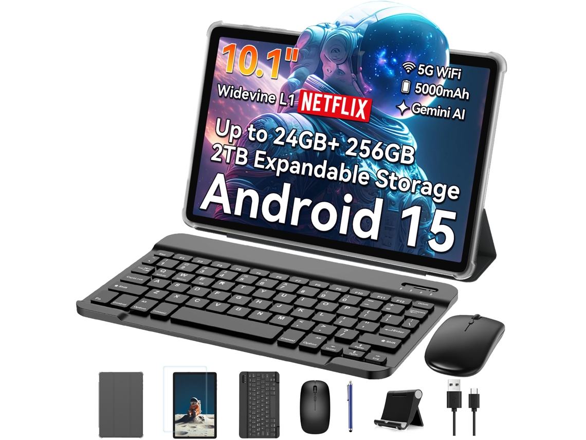 Tablet Tabwee T20 10.1'' Ram 24go Rom 256go Sd 2to, Ia Gemini 2.0