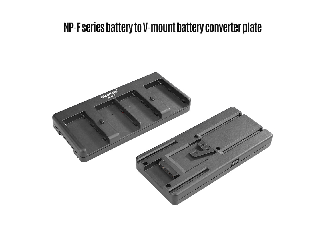 Nicefoto Np 04 Np f Battery To V mount Battery Converter Adapter Plate 4 slot For Sony Np f970/f750/f550 Battery For Led Video Light LAXISCREED