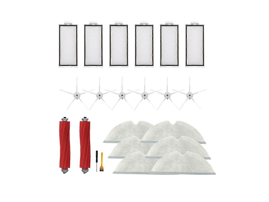 Filtro Hepa Com Escova Lateral Principal E Pano De Esfregão Para Aspirador De Pó Robô Max, Max+, Plus, T8, Peças De Reposição