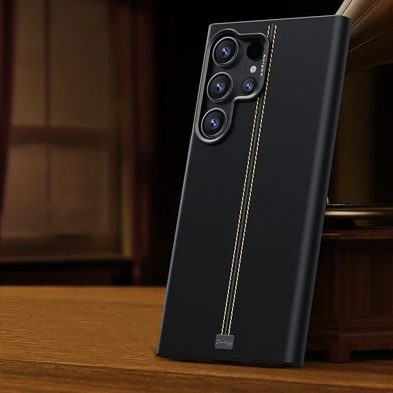 (preto, Galaxy S25 Ultra) Capa Para Celular, Compatível Com Carregamento Sem Fio Magnético, Acabamento Fosco Resistente A Impressões Digitais