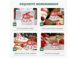 Conjunto De 50 Caixas De Doces Natalinas, Recipientes Para Presentes, Caixas Para Lembrancinhas De Festa De Natal. Hengjian