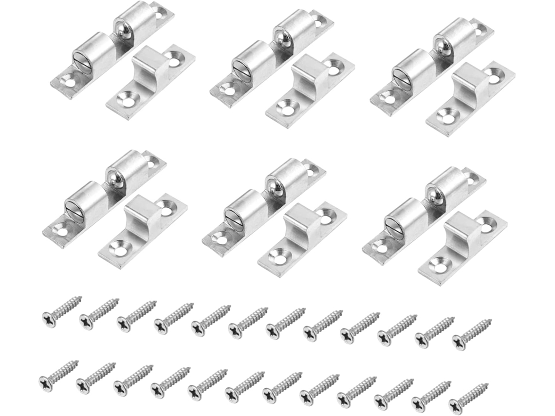 Conjunto De 6 Fechos Latão Veemoon Com Fusos, Flexíveis, Armários Em Ambientes Úmidos, Ideais Cozinha E