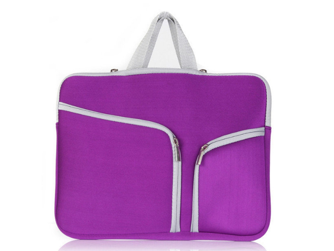 Bolsa para laptop Cuich 15 polegadas roxa à prova d'água