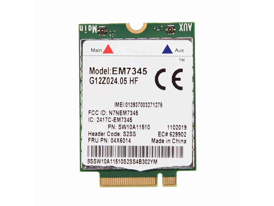 Módulo De Cartão Wwan 4g Lte Para Thinkpad