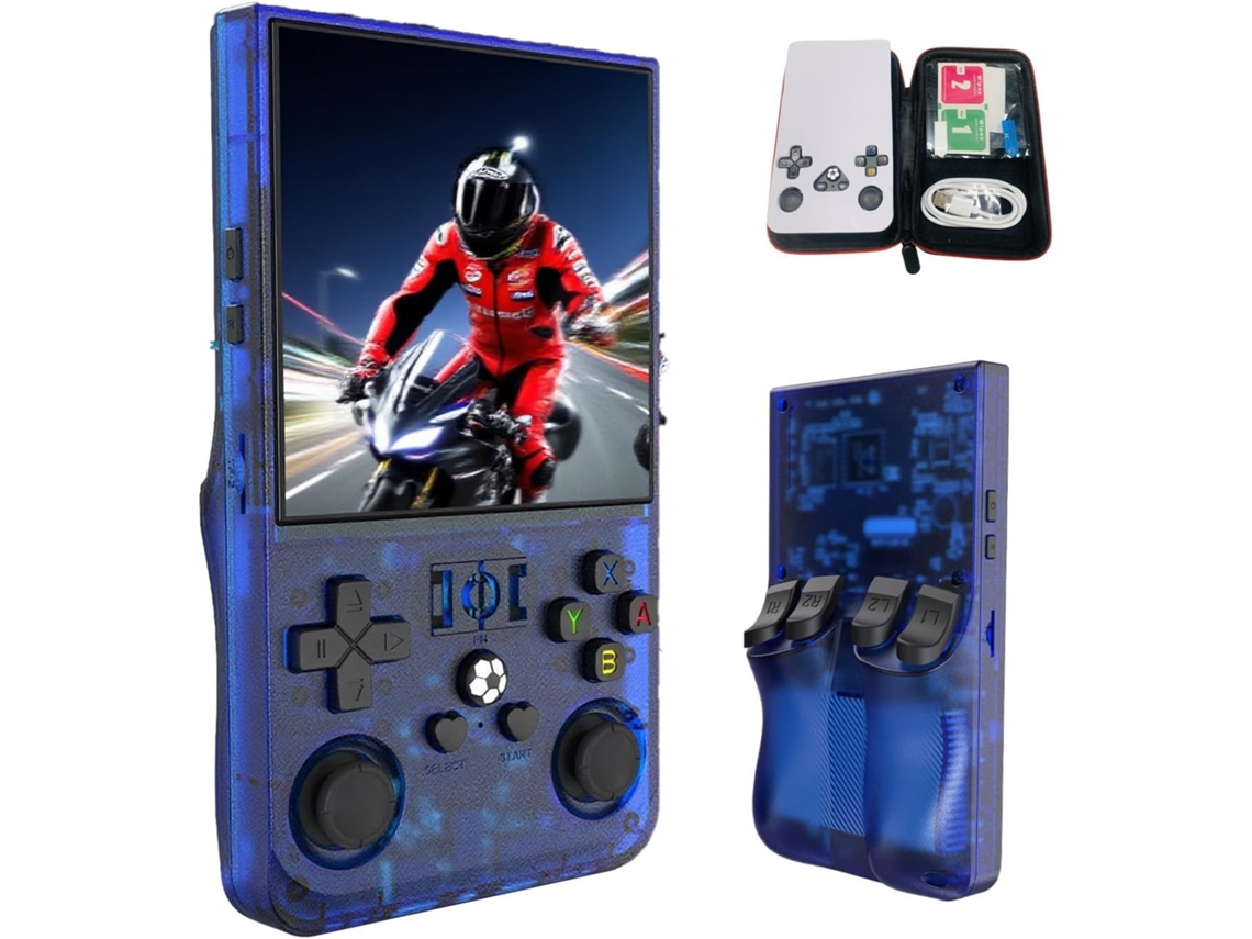 Console de Jogos Retrô VONKELIOS R36max com Tela Ips Hd 4 polegadas, 4000mAh e 30 emuladores