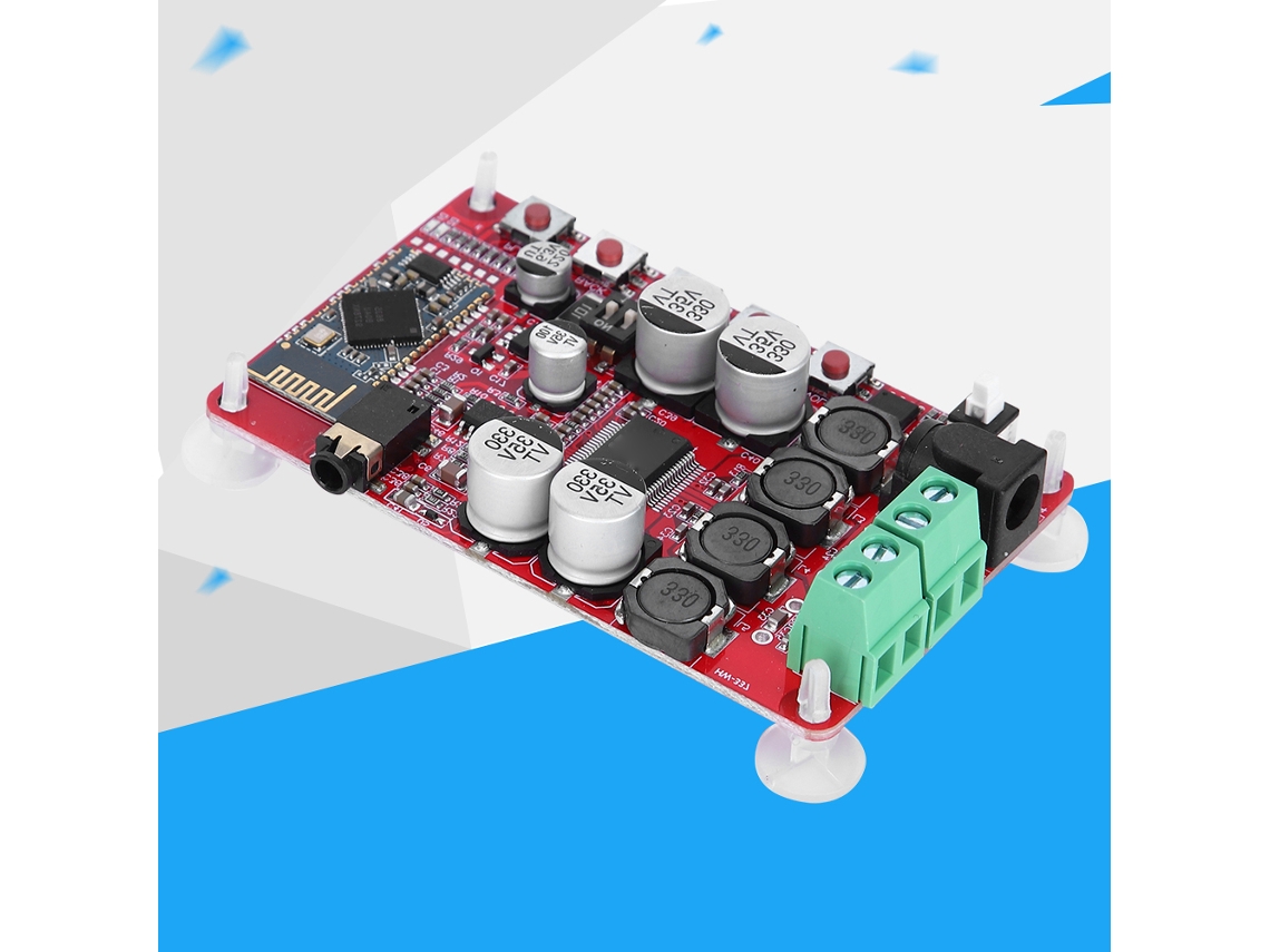 Módulo De Amplificador Digital Tda7492p Com Receptor De Áudio E Bluetooth 4.0