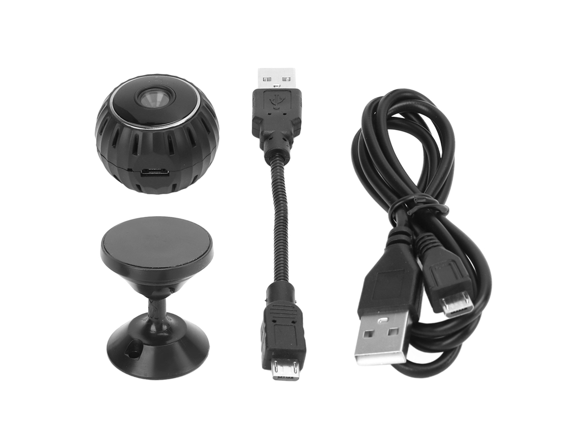 Câmera De Segurança Mini Sem Fio 1080p Com Wifi, Visão Em Tempo Real, Ângulo Amplio, Interior E Exterior, Compatível Com App