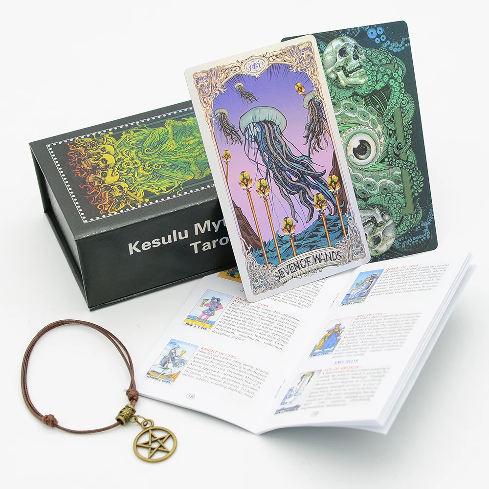 Conjunto De Cartas De Tarô Para Mesa, Em Pvc, Com Manual De Instruções Impresso.