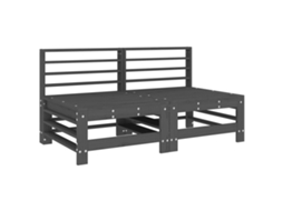 Garden Middle Sofa, Garden Middle Sofas Vidaxl Cinzeto Madeira De Pinho (n/a)