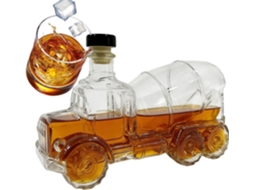 Decantador De Uísque - 300 Ml - Para Bebidas Alcoólicas - Decoração De Escritório - Garrafa Decantadora