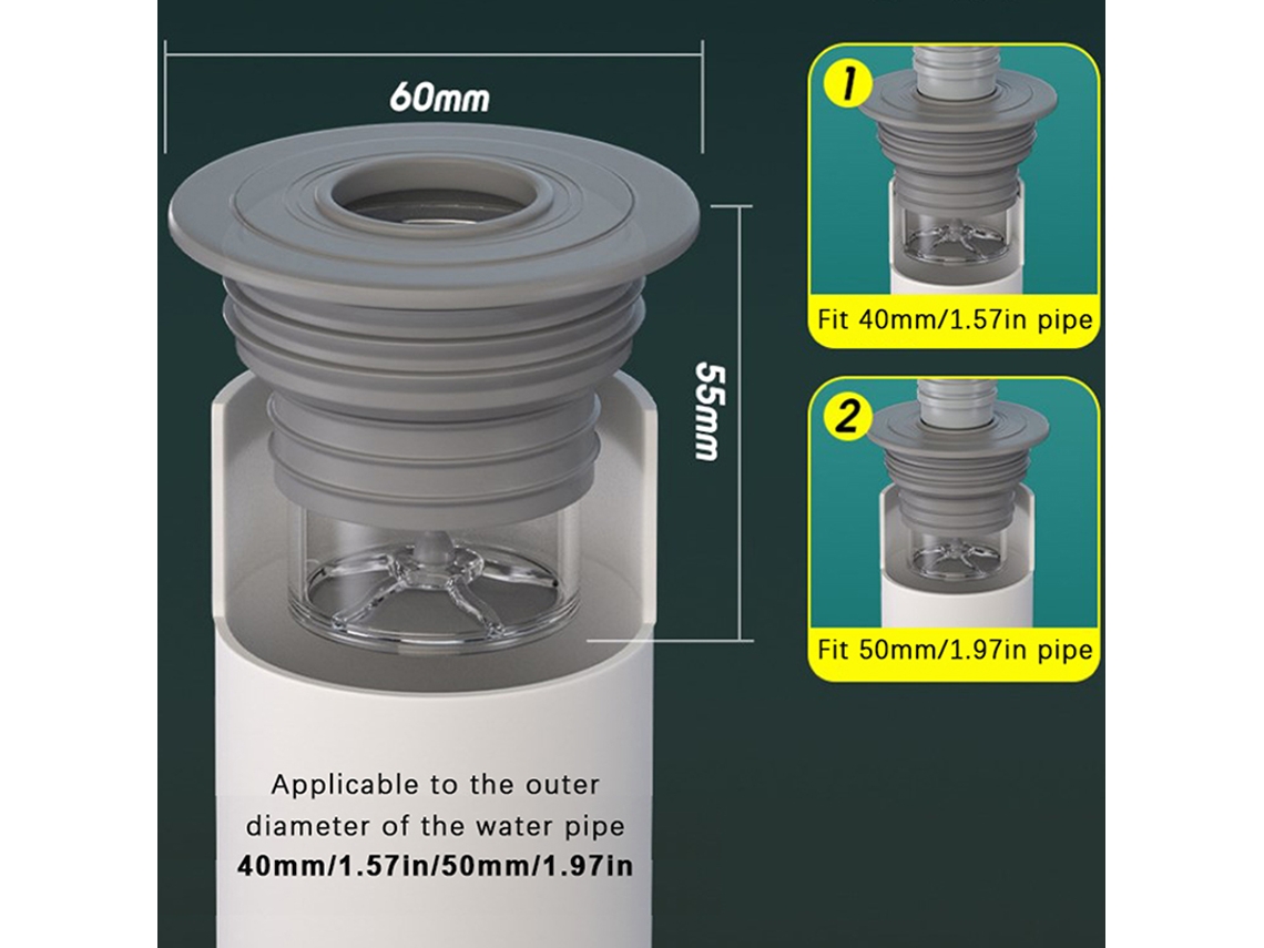 Tampa para Ralo AQUAFORGE, Tela contra Insetos, para Cano de Água