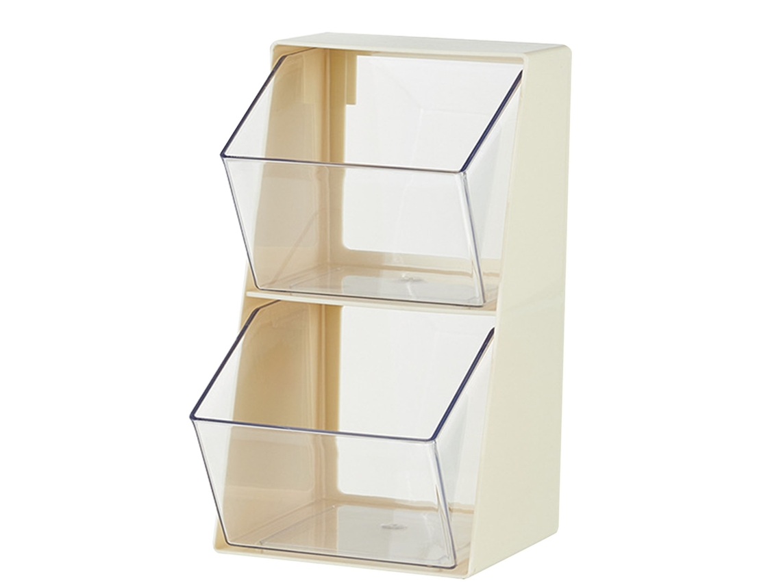Suporte Para Saquinhos De Chá De Camada Dupla Em Formato De U, Grande Capacidade, Transparente, Multifuncional, Lanches, Prateleira Para Cosméticos, B