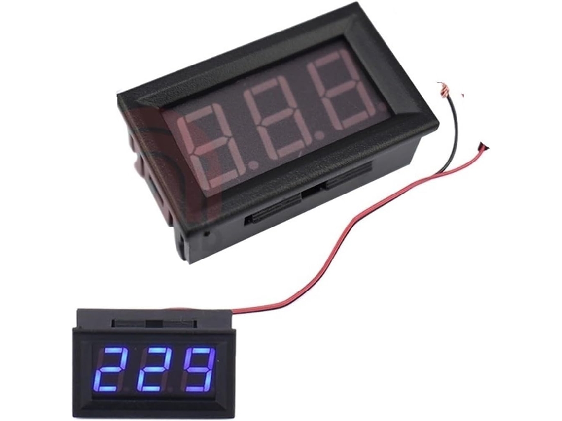 Voltímetro Digital Led Dc De 0,56 Polegadas, Tensão 0-100v,
