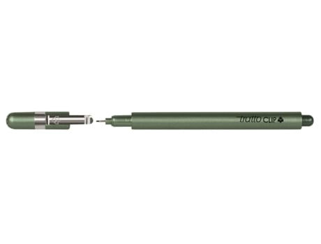 Marcador de ponta fina Tratto Clip Fine Verde 12 unidade(s)