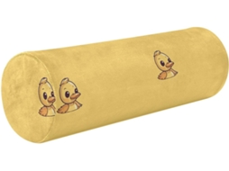 Almofada Cilíndrica Formato de Pato Amarelo Frodotgv para Leitura, Travesseiro Redondo Cama, Cilíndrico,