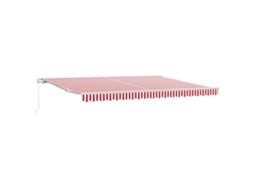 Conjunto 1 Toldo Retrátil Vidaxl Vermelho Poliéster (450 X 350 X 165 Cm)