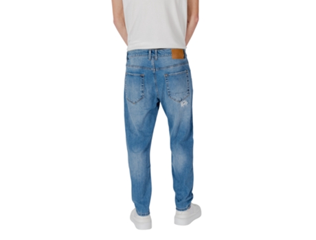 Jeans De Homem Gianni Lupo Mike Carrot Fit Laranja (2xs)