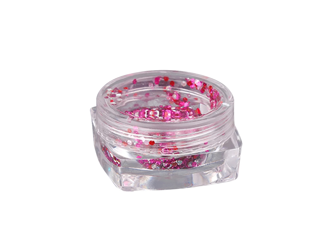Decoración De Uñas Con Glitter Y Lentejuelas Para Manicura Arte De Uñas (vermelho+branco)