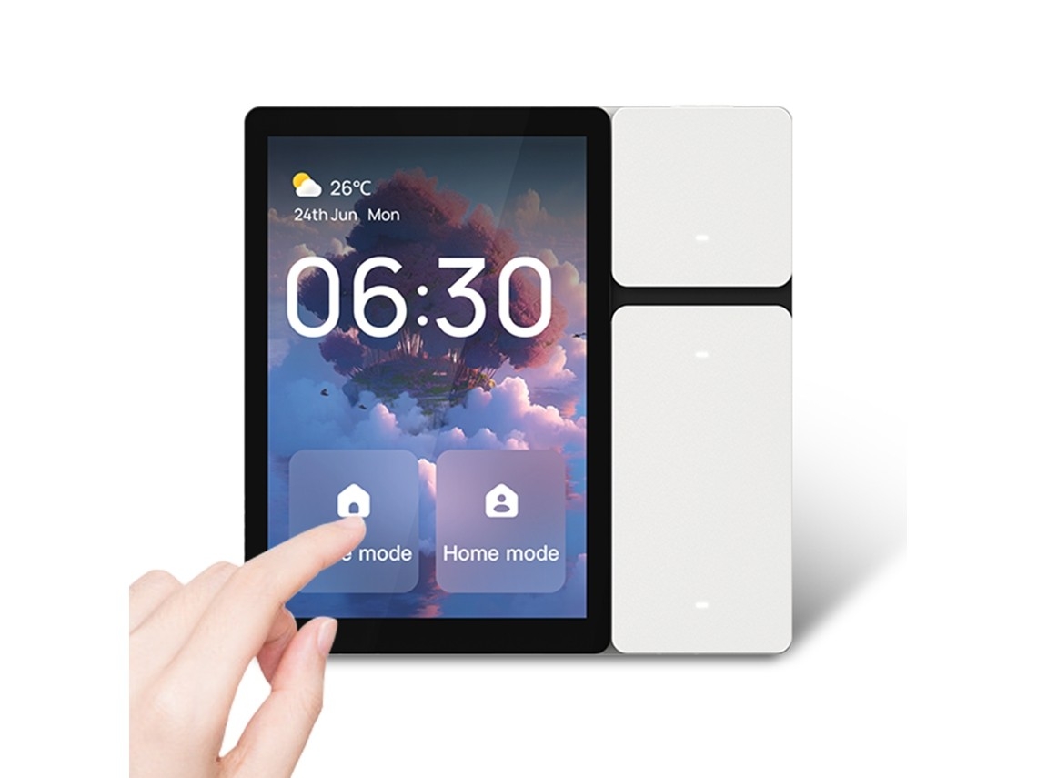 Home Automation Control Panel With Touch And Voice Control.