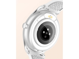 Relógio inteligente feminino de metal ultrafino bluetooth 5.2 pulseira inteligente sem função de moldagem feminina ip67 à prova dágua bestvite