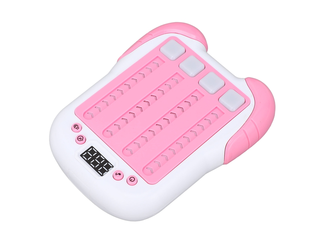 Primerox máquina de Jogo de Ritmo Infantil Interativo Portátil com Luz e Música Rosa