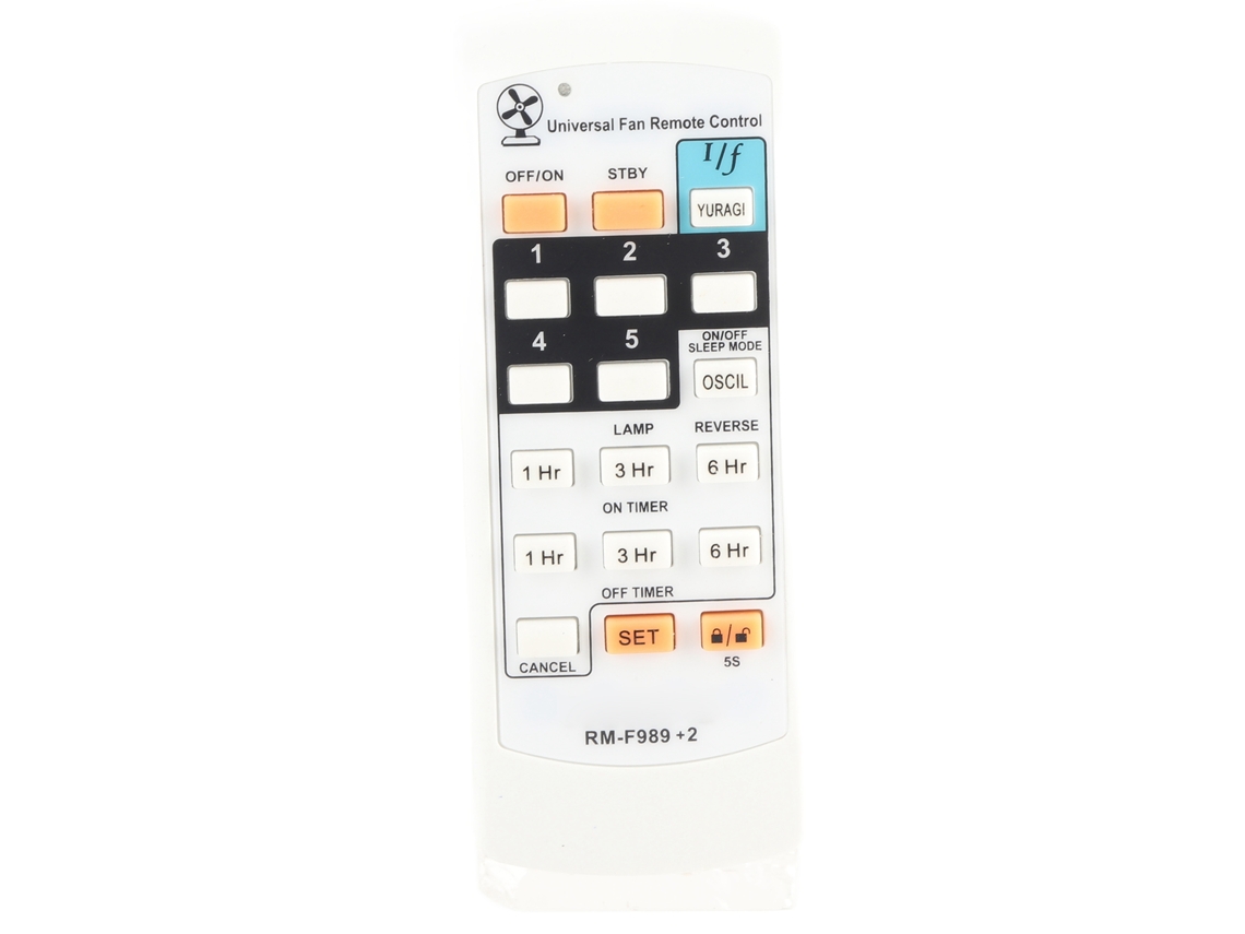 Controle Remoto Universal para Ventilador Elétrico KDK Elmark Branco com MARCA