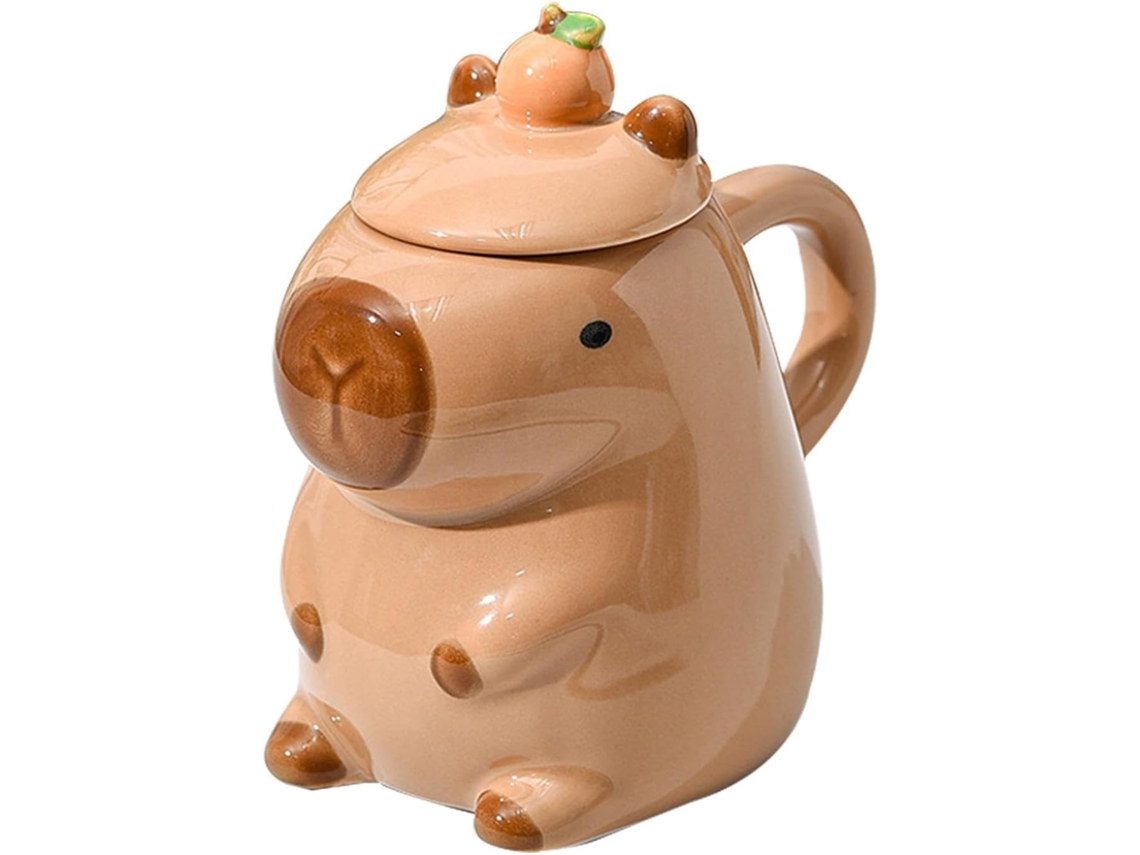 Canecas Divertidas Com Estampa De Capivara | Xícara De Chá Engraçada | Caneca Antiderrapante Com For Gokoco
