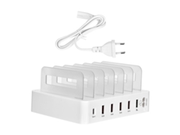 Carregador 6 Portas Qc3.0 Type C LAXISCREED