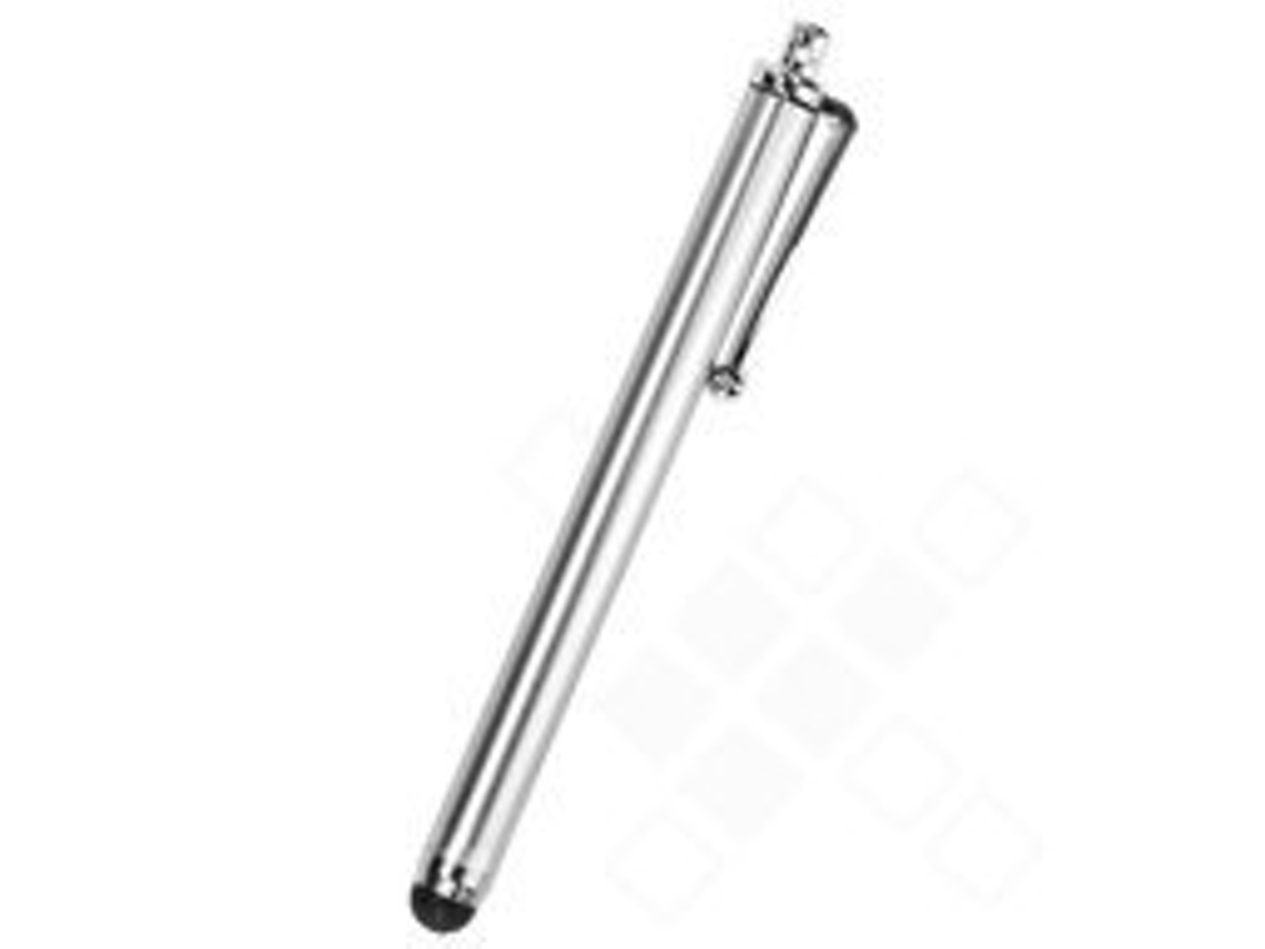 Caneta Stylus Telas Sensíveis Toque Prateado