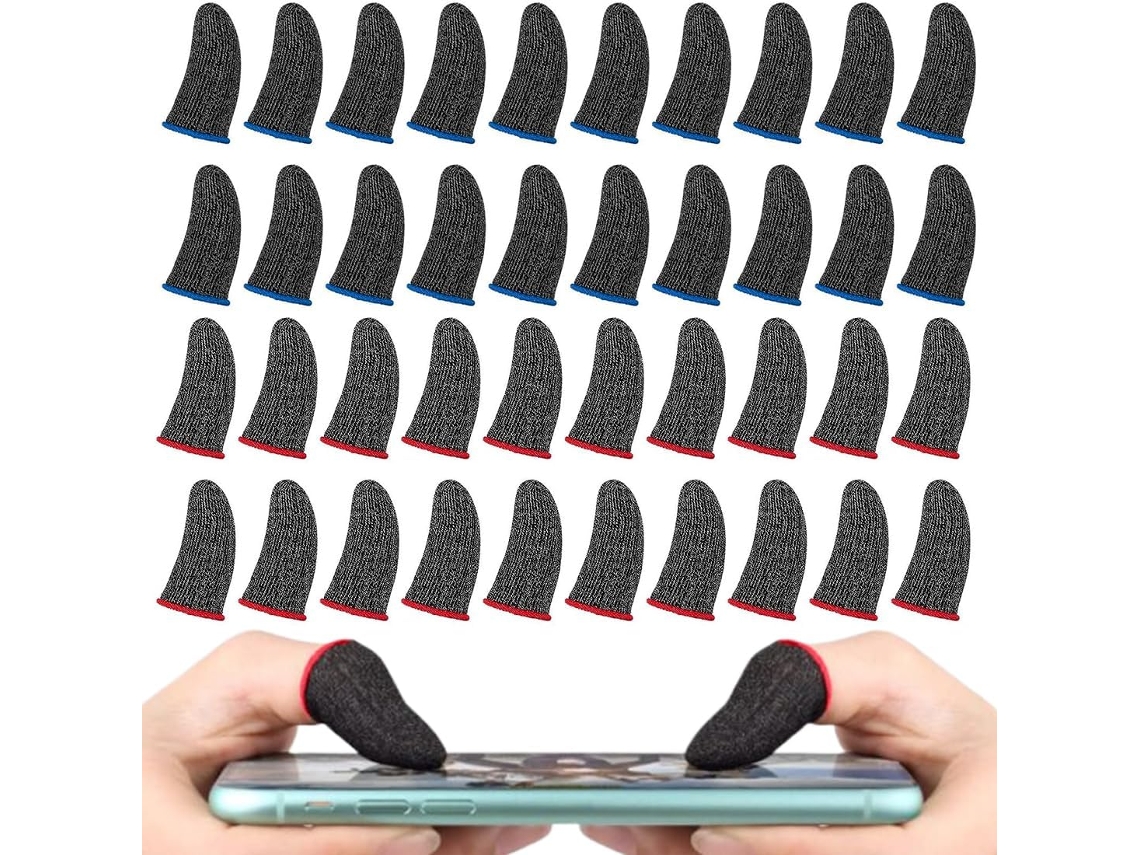 40 Peças Gaming Finger Sleeves, Luvas De Dedos Para Jogos Móveis Profissionais Para Jogos