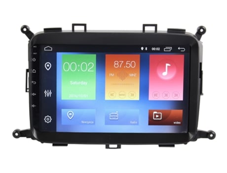 Rádio Navegação GPS Kia Carens 2013 2018 Android Auw
