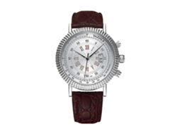 Relógio de pulso masculino Yazole Hengrongshen 406 de quartzo com pulseira de couro, estilo empresarial