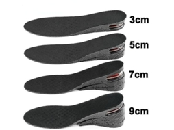 Palmilha Fasst Invisível para Aumento de Altura, Ajustável de 3 a 9 cm, Sola Elevadora, Respirável e Confortável, Unissex. CUIDADOS