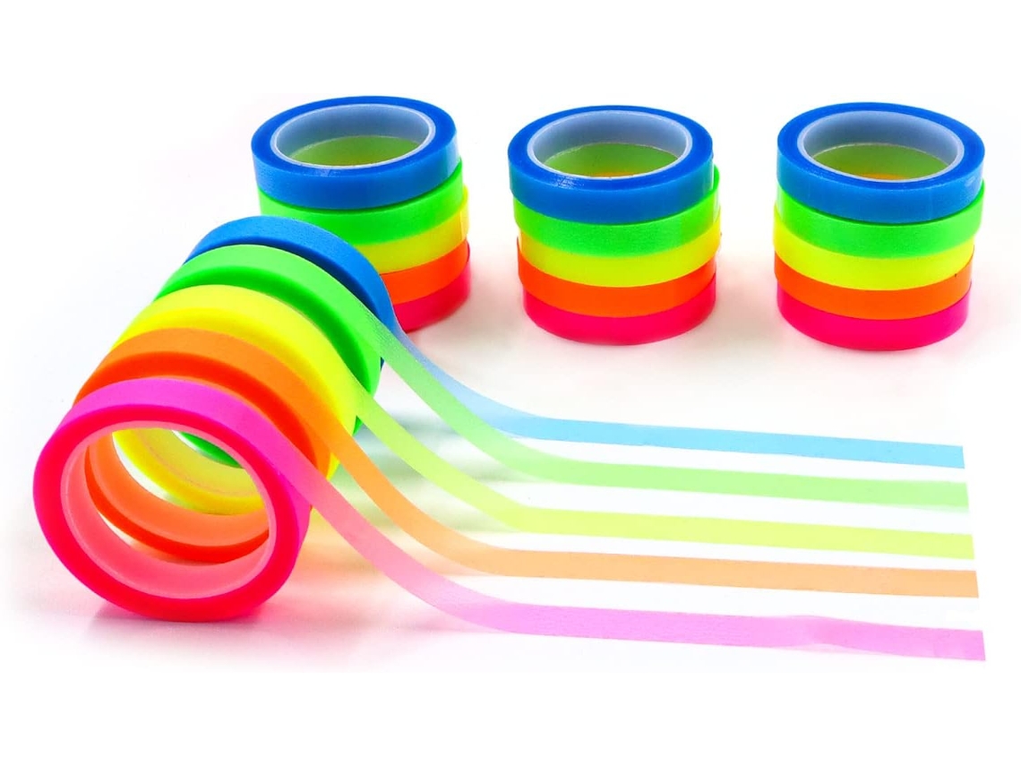 Bloco De Notas Adesivas, 20 Rolos, Transparentes