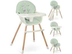 Nukido Lilo Feeding Chair em Mint - Conforto e estilo para bebês
