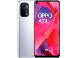 Smartphone OPPO A74 5G (6.5'' - 6 GB - 128 GB - Prateado)