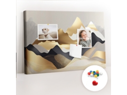 Quadro De Cortiça Montanhas Abstratas Para O Corredor Espelharte (60x40 Cm)
