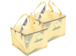 Conjunto de 2 Sacolas Térmicas Isoladas para Compras, Alimentos Frios e Entregas, Dobráveis ​​e com Zíper GOKOCO