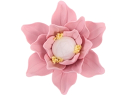 Decoração Parede Suspensa Magnólia 3 54 1 57 Polegadas Cerâmica Estar Quarto Escritório Ornamento Floral X GOKOCO