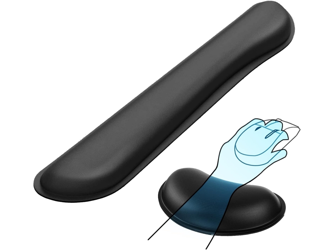Lurelia Descanso De Pulso Ergonómico Para Teclado E Rato Espuma Confortável