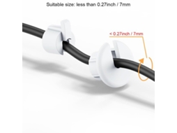 Laxiscreed' Abraçadeiras E Polainas Para Cabos — Compatível Com Cables Satélite V2 E Adaptadores Ethernet