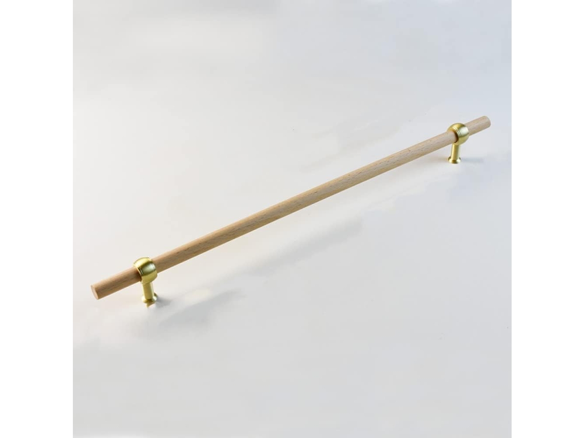 Puxadores De Madeira Longos Para Móveis, Modelo 320 Youth Gold, Para Guarda-roupa.