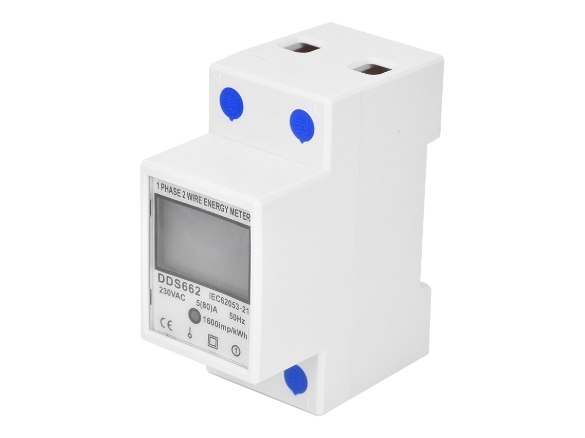 Laxiscreed Medidor Digital De Electricidade Com Lcd Para Casa De Alta Confiabilidade