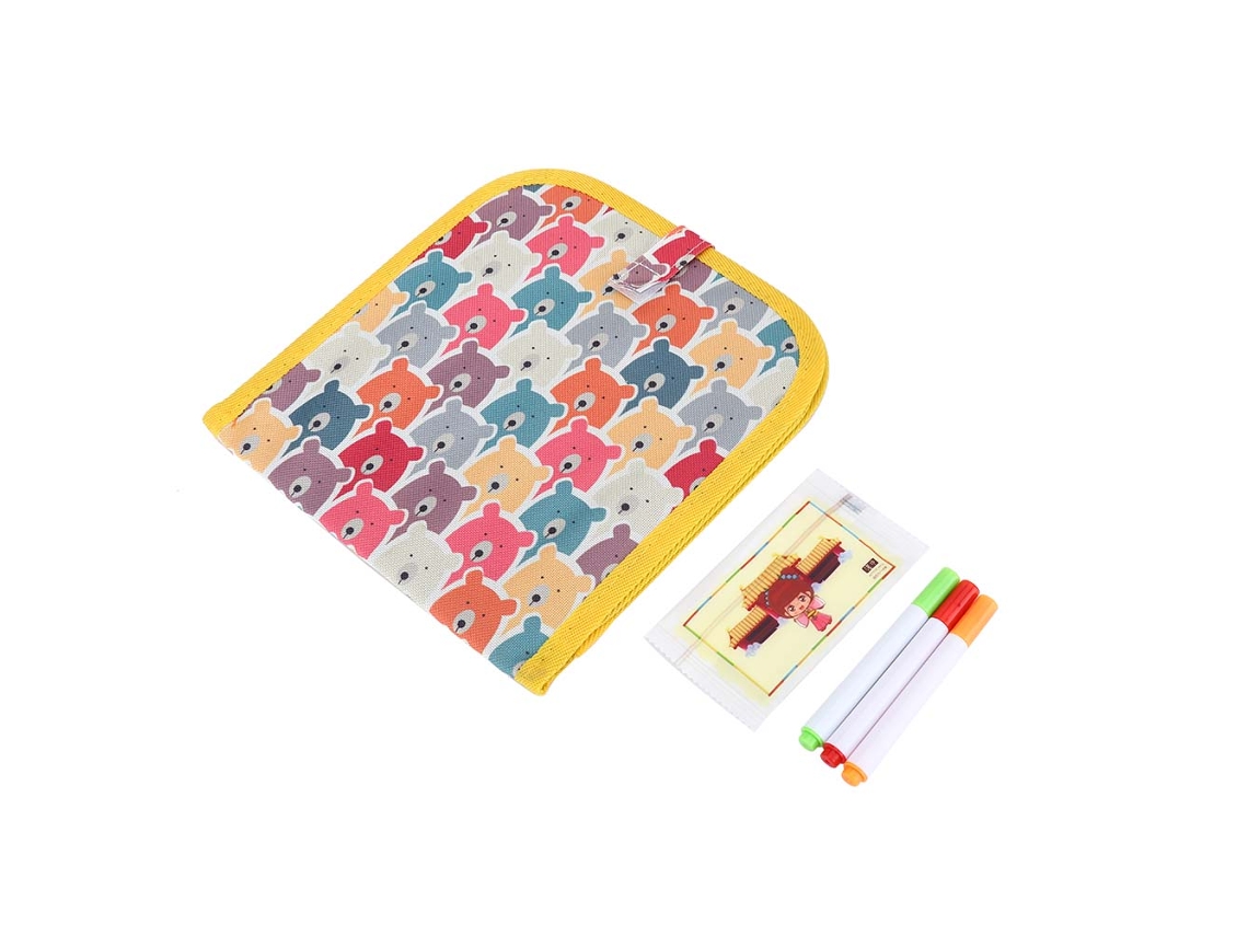 Livro de desenho para bebês e crianças com prancheta - Brinquedo educativo de pintura