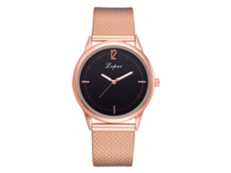 Relógio Feminino de Moda com Pulseira de Silicone Mostrador Redondo Quartzo Lvpai
