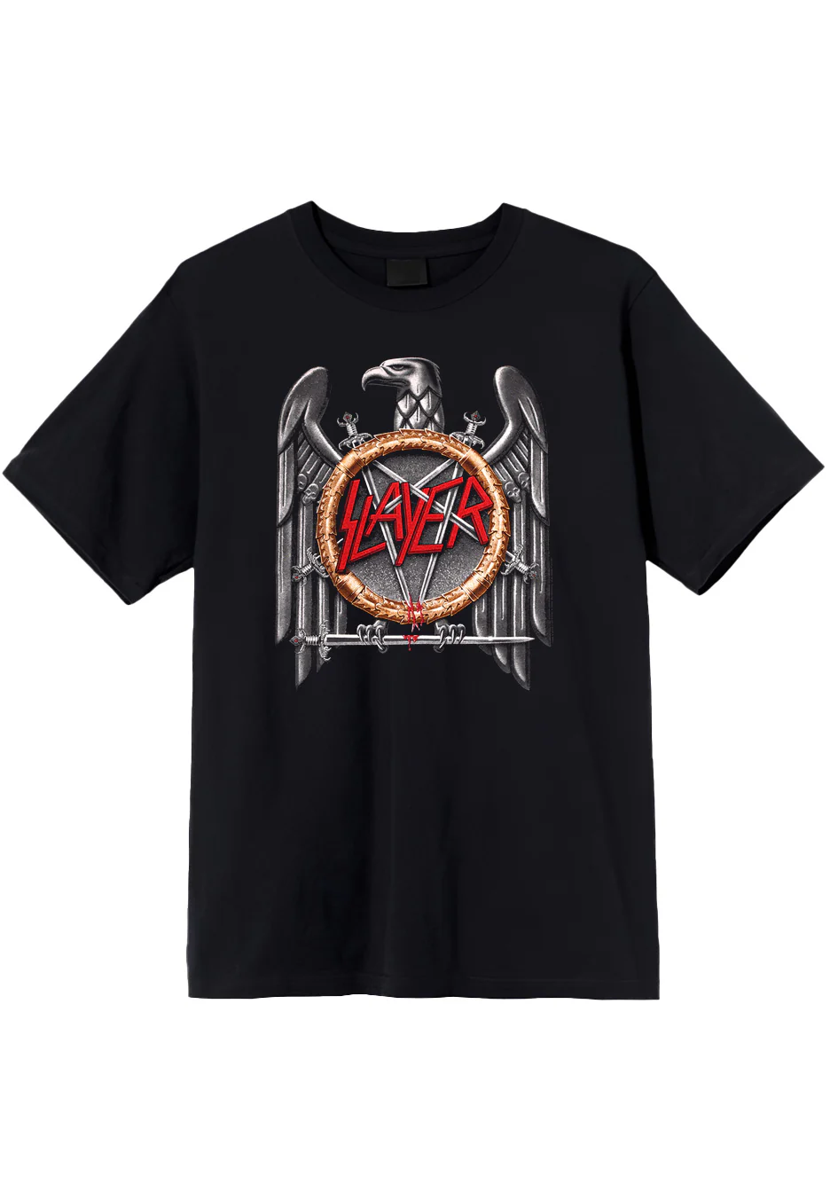 Size:xxl Rockinstone Slayer - Silver Eagle - T-shirt Unisex Adults