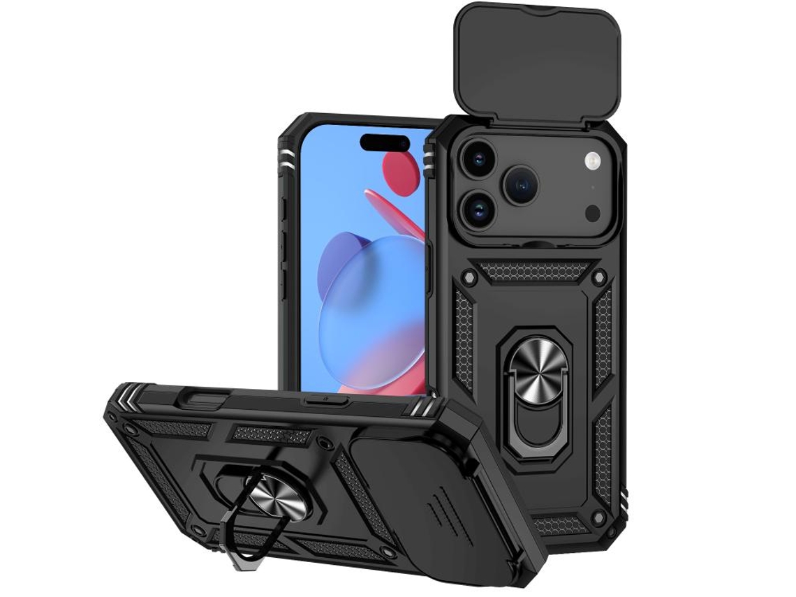 Capa Para Iphone 17 Pro Max - Suporte Deslizante Para Câmera