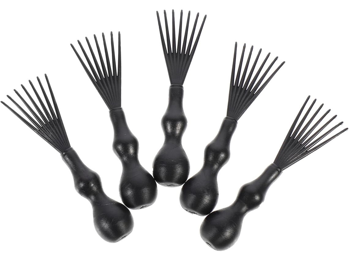Kit De Limpeza Escovas Cabelo Homoyoyo, Fácil De Transportar, Em Pp Preto, Com 8 Peças Leve E Que Prolonga A Vida Útil