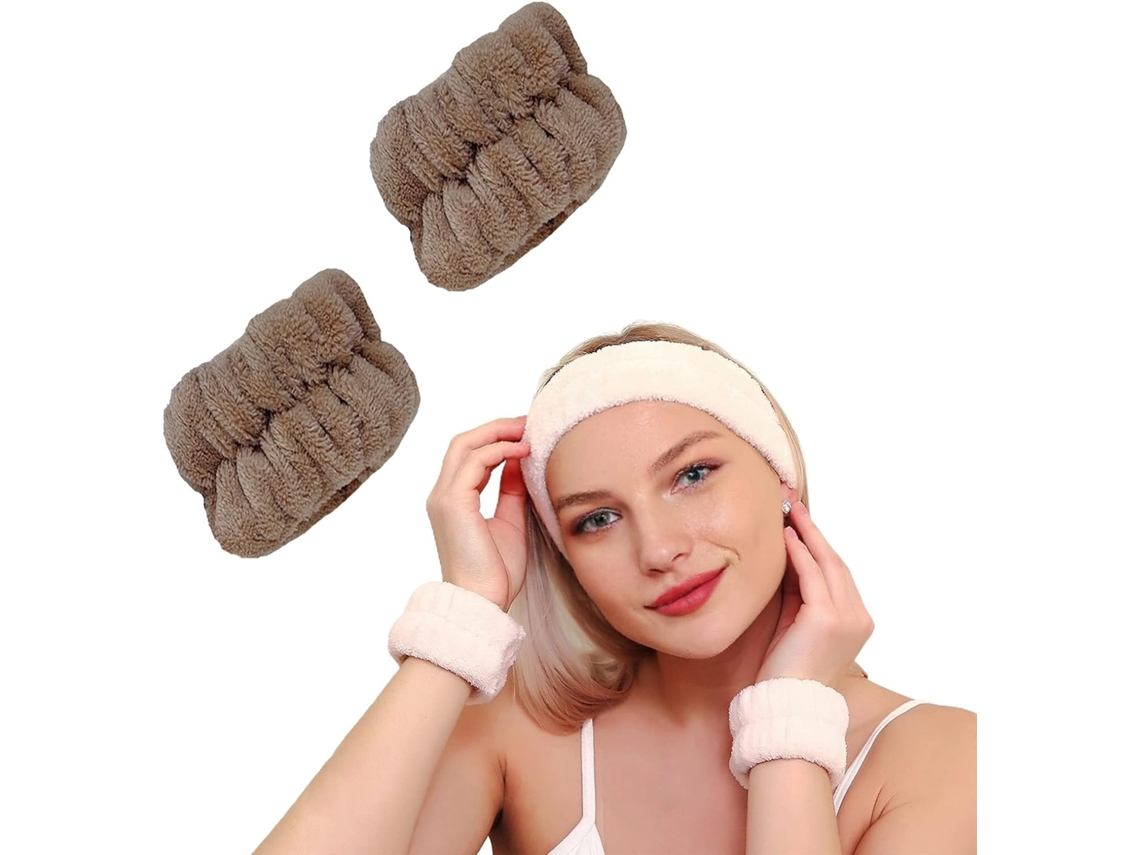 Toalhas De Pulso Para Lavar O Rosto, Pulseiras, Spa, Lavatório, Protetores De Água, Sabonete Facial, Faixas De