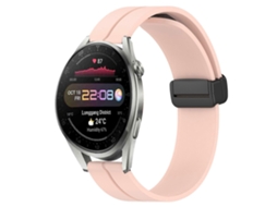 Pulseira De Silicone Com Fecho Magnético De 22 Mm Em Cor Sólida Para Huawei Watch 3 Pro